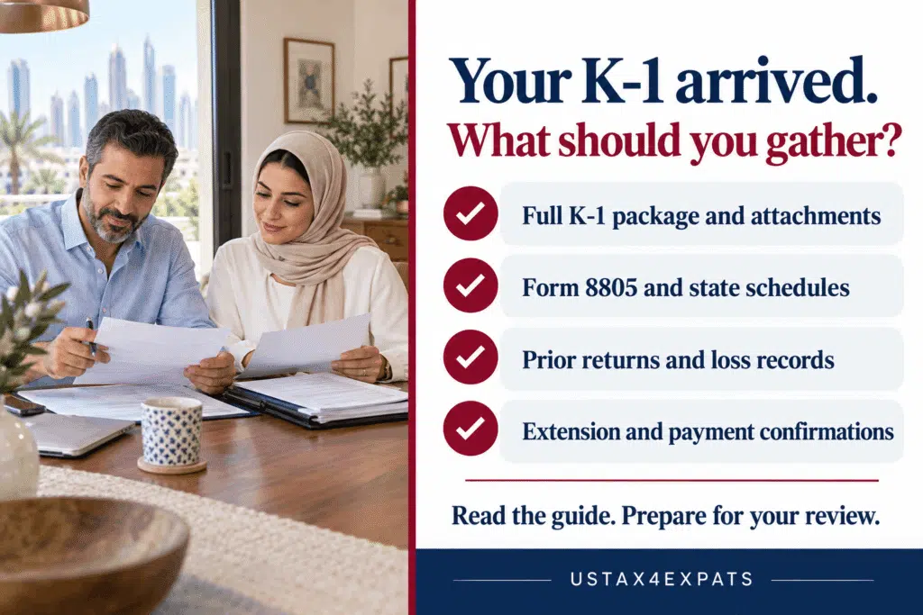 Gather the complete package, including Form 8805 and state schedules where issued. AI-generated infographic.